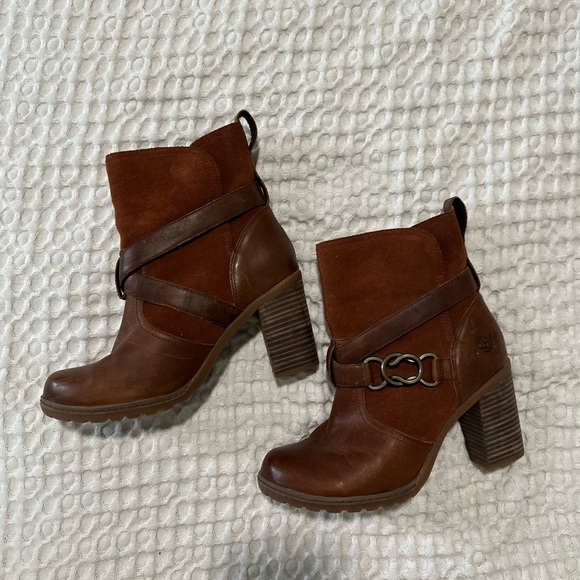 Timberland Dennett Buckle ankle boot ortholite brown size 8 - Picture 3 of 10